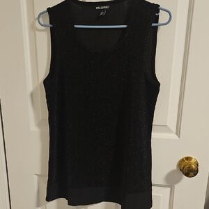 Nina Leonard  Black Tank Top